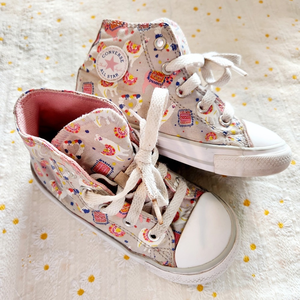 CONVERSE All Star Lama Print Sneaker 8c